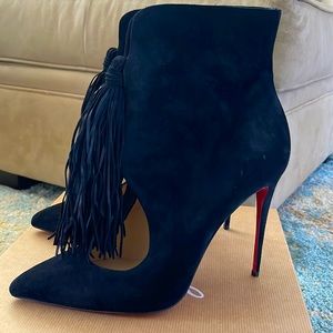 Authentic Christian Louboutin Black Booties 41